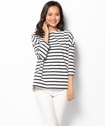 Tiara | ワイドボーダービッグリボンプルオーバー≪WEEKEND de Tiara≫(Tシャツ/カットソー)