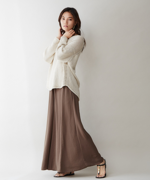 qualite（カリテ）の「マーメイドフレアーマキシパンツ（その他パンツ・レディース・ベージュ/ブラウン/ブルー・38/36）」の12枚目の写真