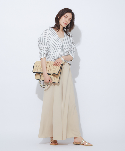 qualite（カリテ）の「マーメイドフレアーマキシパンツ（その他パンツ・レディース・ベージュ/ブラウン/ブルー・38/36）」の16枚目の写真