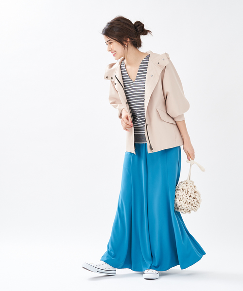 qualite（カリテ）の「マーメイドフレアーマキシパンツ（その他パンツ・レディース・ベージュ/ブラウン/ブルー・38/36）」の13枚目の写真