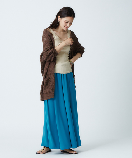 qualite（カリテ）の「マーメイドフレアーマキシパンツ（その他パンツ・レディース・ベージュ/ブラウン/ブルー・38/36）」の8枚目の写真