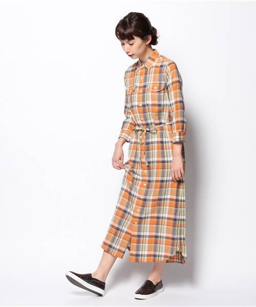 新品未使用タグ付き BEAMSGOLF チェック ワンピース チェック柄 ワンピース HUIT 全2色｜hit341-0207【1】 - 長袖