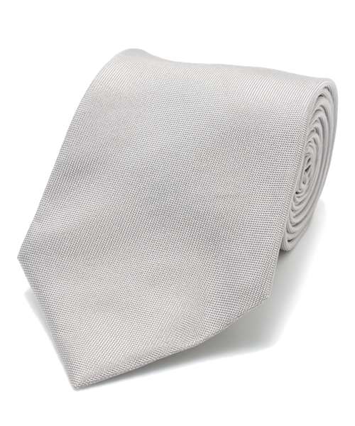 LUIGI BORRELLI(ルイジボレッリ)の「LUIGI BORRELLI / ジャカー ドソリッド 547(ネクタイ・メンズ・シルバー/ブラック/ベージュ/ネイビー・ONE SIZE)」の4枚目の写真