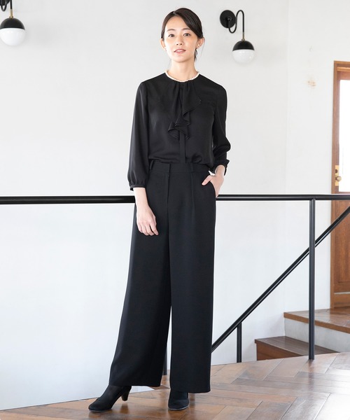 form forma（フォルムフォルマ）の「フリルブラウス（シャツ/ブラウス・レディース・ブラック/オフホワイト・9号/11号/13号）」の7枚目の写真