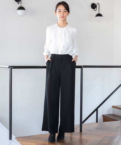 form forma（フォルムフォルマ）の「フリルブラウス（シャツ/ブラウス・レディース・ブラック/オフホワイト・9号/11号/13号）」の15枚目の写真