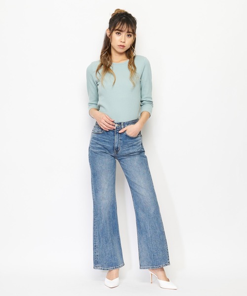 SPIRALGIRL（スパイラルガール）の「バックリボントップス（Tシャツ/カットソー・レディース・ベージュ/グリーン/ブラック・FREE）」の12枚目の写真