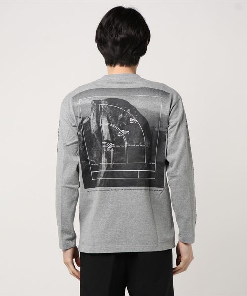 THE NORTH FACE(ザノースフェイス)の「THE NORTH FACE/ザ・ノースフェイス L/S Sleeve Graphic Tee ロングスリーブスリーブグラフィックティー NT32042(Tシャツ/カットソー)」|グレー