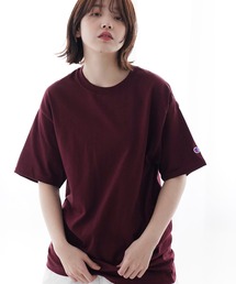Champion（チャンピオン）の「Champion チャンピオン 無地 ベーシック オーバーサイズ 半袖 クルーネック Tシャツ ワッペン（Tシャツ/カットソー）」