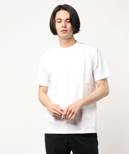 ADAM ET ROPE'（アダムエロペ）の「【ANATOMICA】POCKET TEE S/S（Tシャツ/カットソー・メンズ・ホワイト/ブラック/ダークブラウン/レッド・M/XL/S/L）」の2枚目の写真