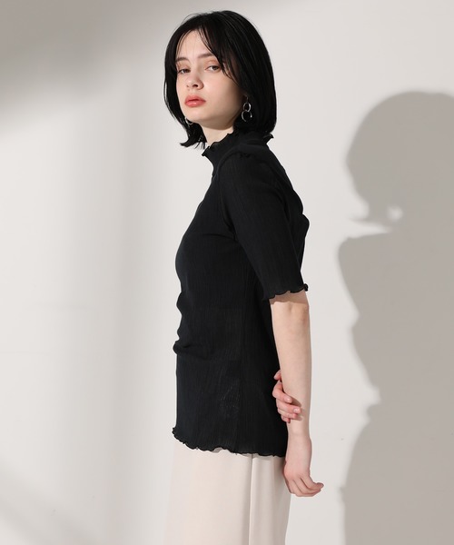 UNITED TOKYO(ユナイテッドトウキョウ)の「シアーメローカットソー(Tシャツ/カットソー・レディース・オフホワイト/イエロー/ブラック・0)」の10枚目の写真