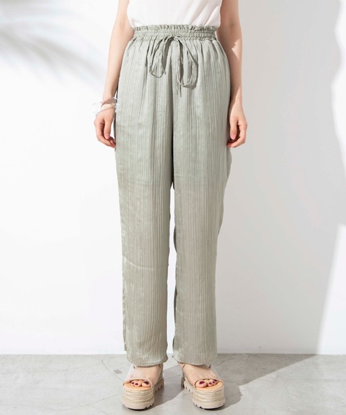 WEGO（ウィゴー）の「WEGO/シアープリーツパンツ（スラックス・レディース・ブラック/グリーン系その他・FREE）」の11枚目の写真