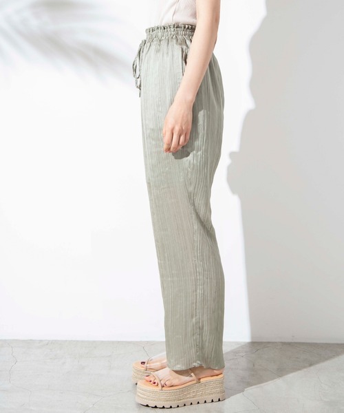 WEGO（ウィゴー）の「WEGO/シアープリーツパンツ（スラックス・レディース・ブラック/グリーン系その他・FREE）」の13枚目の写真