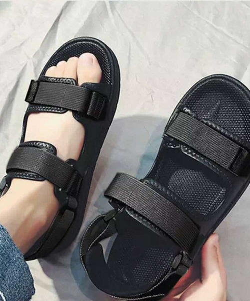 MGV（エムジーヴィー）の「ベルクロスポーツサンダル（サンダル・メンズ・ブラック/グレー・SMALL/MEDIUM/LARGE）」の4枚目の写真