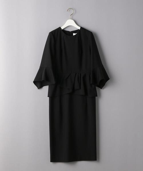 Flicka フリッカ ペプラム クルーネック クルーネック ドレス ワンピース ドレス Flicka フリッカ のファッション