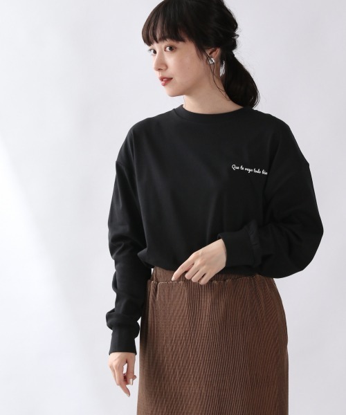 LOWRYS FARM（ローリーズファーム）の「ロゴプリントＴＥＥＬＳ　894820（Tシャツ/カットソー・レディース・ホワイト/ブラック/グリーン・FREE）」の8枚目の写真