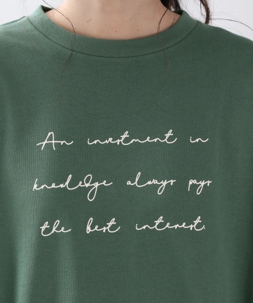 LOWRYS FARM（ローリーズファーム）の「ロゴプリントＴＥＥＬＳ　894820（Tシャツ/カットソー・レディース・ホワイト/ブラック/グリーン・FREE）」の17枚目の写真