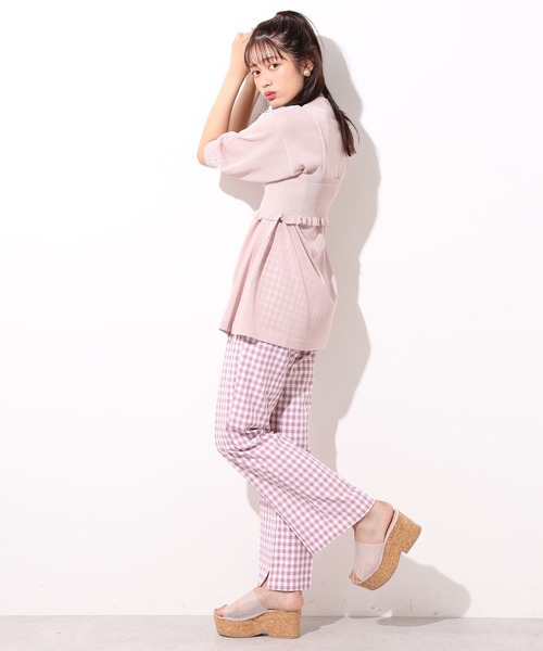 one after another NICE CLAUP（ワンアフターアナザーナイスクラップ）の「２枚セットニットビスチェ（ニット/セーター・レディース・ベージュ/ピンク/グリーン/アイボリー・FREE）」の7枚目の写真