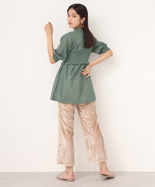 one after another NICE CLAUP（ワンアフターアナザーナイスクラップ）の「２枚セットニットビスチェ（ニット/セーター・レディース・ベージュ/ピンク/グリーン/アイボリー・FREE）」の22枚目の写真