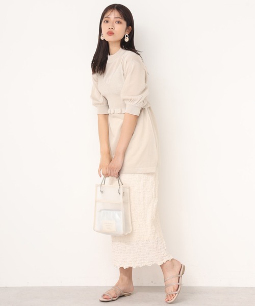 one after another NICE CLAUP（ワンアフターアナザーナイスクラップ）の「２枚セットニットビスチェ（ニット/セーター・レディース・ベージュ/ピンク/グリーン/アイボリー・FREE）」の13枚目の写真