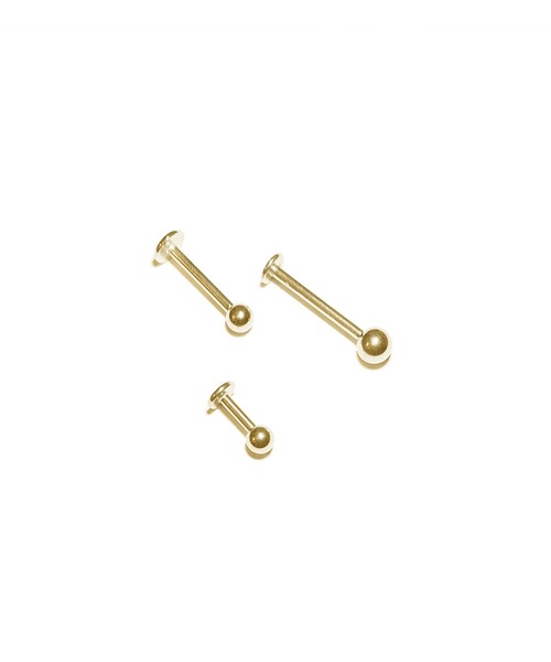 MORPH(モルフ)の「MORPH モルフ ラブレット ボディーピアス 14ゲージ 6mm~16mm(ピアス(片耳用)・メンズ・ゴールド・12/8/14/10/16/6)」の4枚目の写真