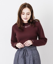 axes femme | バラボトルネックリブPO(Tシャツ/カットソー)