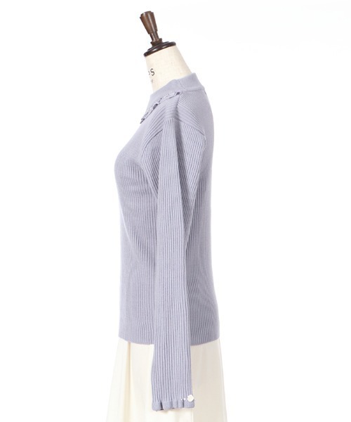 axes femme（アクシーズファム）の「バラボトルネックリブPO（Tシャツ/カットソー・レディース・モカ/キナリ/ワイン/ダークグリーン/ブラック/ラベンダー・MEDIUM）」の20枚目の写真