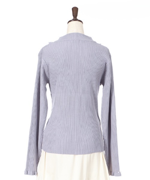 axes femme（アクシーズファム）の「バラボトルネックリブPO（Tシャツ/カットソー・レディース・モカ/キナリ/ワイン/ダークグリーン/ブラック/ラベンダー・MEDIUM）」の19枚目の写真