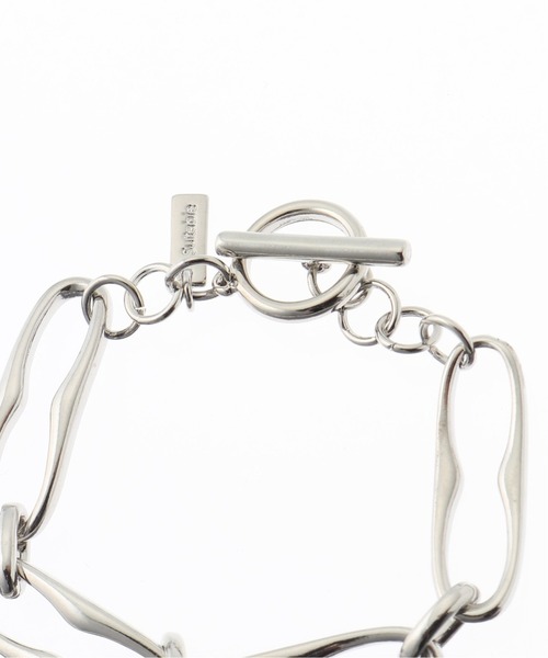 B.C STOCK(ベーセーストック)の「Chain bracelet(ブレスレット・レディース・シルバー・FREE)」の3枚目の写真