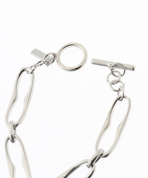B.C STOCK(ベーセーストック)の「Chain bracelet(ブレスレット・レディース・シルバー・FREE)」の4枚目の写真