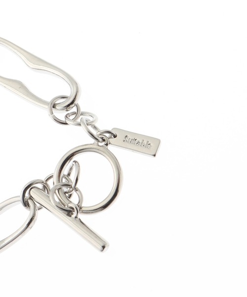 B.C STOCK(ベーセーストック)の「Chain bracelet(ブレスレット・レディース・シルバー・FREE)」の2枚目の写真