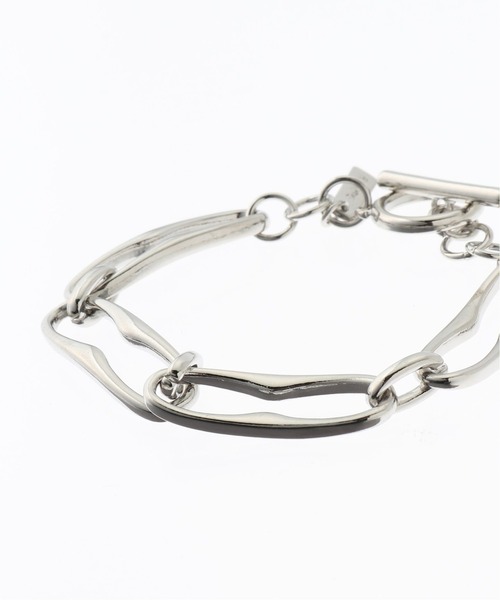 B.C STOCK(ベーセーストック)の「Chain bracelet(ブレスレット・レディース・シルバー・FREE)」の5枚目の写真