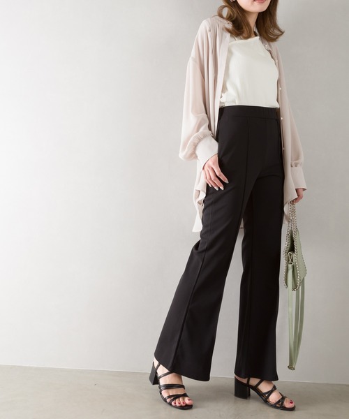 SpRay(スプレイ)の「センターシームフレアパンツ(その他パンツ・レディース・ベージュ/キャメル/パープル/ブラック/グレイッシュベージュ/カーキ/ブルー/ライム/グリーン/レンガ/レッド/ブラウン/ダークグリーン/ロイヤルブルー/グリーン系その他/ピンク/ピンク系その他/ダークブラウン/ダークブルー・FREE)」の21枚目の写真