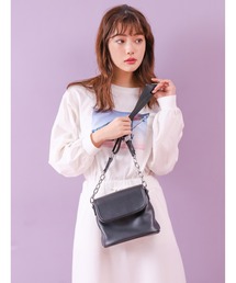 fifth calin | エコレザーチェーンショルダーバッグ(ショルダーバッグ)