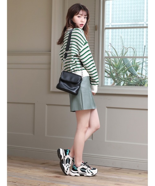 fifth calin（フィフスカラン）の「フェイクレザーチェーンショルダーバッグ（ショルダーバッグ・レディース・ブラック・FREE）」の17枚目の写真