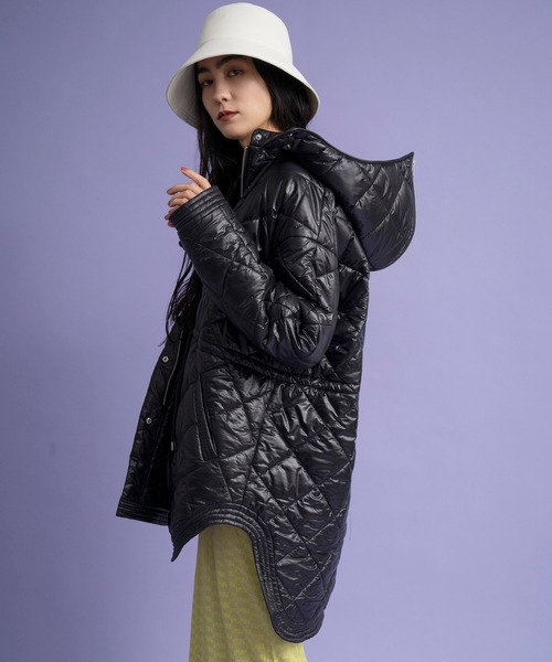 MAISON SPECIAL(メゾンスペシャル)の「シレ―ナイロンキルティングフードブルゾン【MAISON SPECIAL/メゾンスペシャル】(ブルゾン・レディース・ブラック/ライトグリーン/カーキ・FREE)」の9枚目の写真