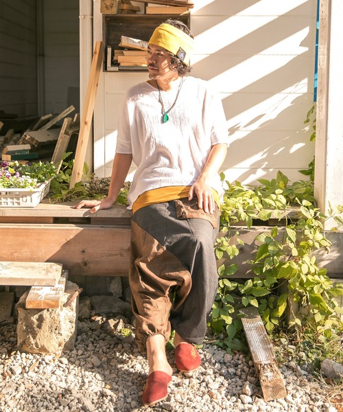 チャイハネ(チャイハネ)の「【チャイハネ】オームラベルニットヘアバンド(ヘアバンド・メンズ・ブラック/ベージュ/ネイビー/ブラウン/グリーン/マスタード/グレー/ターコイズブルー/キャメル・FREE)」の10枚目の写真