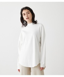 AZUL by moussy | MOCK NECK BACK BUTTON L/S TEE/モックネックバックボタンロングスリーブTシャツ(Tシャツ/カットソー)