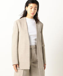 EDITION | TWEED ノーカラージャケット(ノーカラージャケット)
