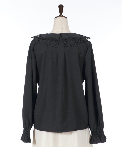 axes femme（アクシーズファム）の「レースカラーブラウス（シャツ/ブラウス・レディース・ブラック/ホワイト/サックスブルー・MEDIUM）」の18枚目の写真