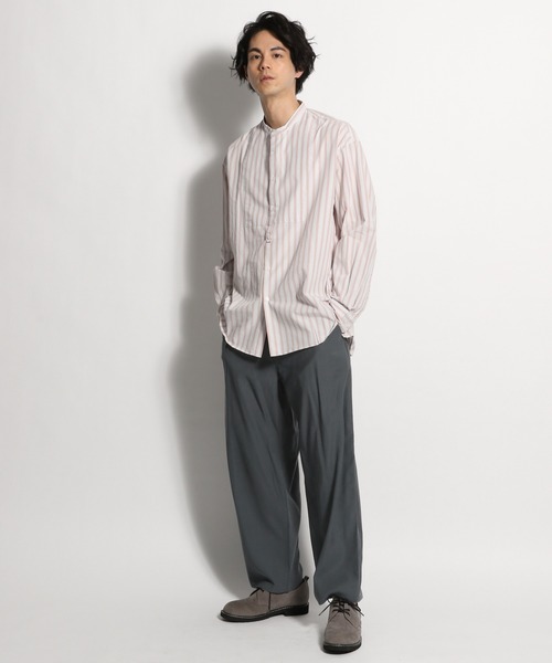 niko and...（ニコアンド）の「ストライプビブシャツ（シャツ/ブラウス・メンズ・ライトブルー/ベビーピンク・MEDIUM/LARGE）」の9枚目の写真