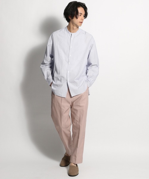 niko and...（ニコアンド）の「ストライプビブシャツ（シャツ/ブラウス・メンズ・ライトブルー/ベビーピンク・MEDIUM/LARGE）」の5枚目の写真