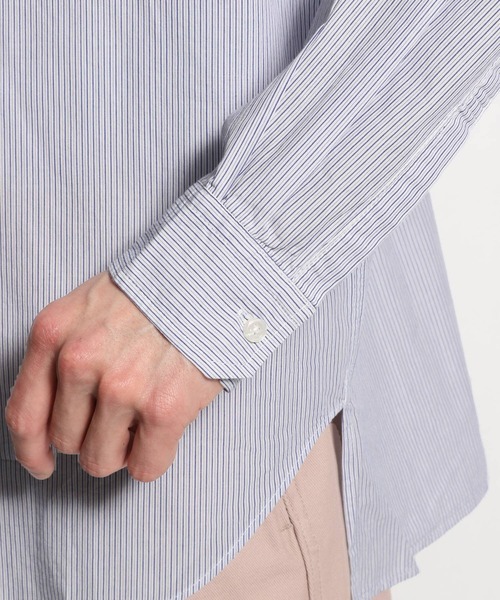 niko and...（ニコアンド）の「ストライプビブシャツ（シャツ/ブラウス・メンズ・ライトブルー/ベビーピンク・MEDIUM/LARGE）」の6枚目の写真