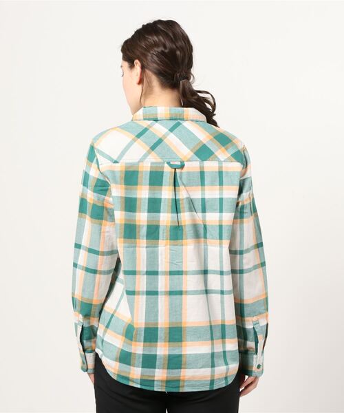 BURTON（バートン）の「フランネル チェック 長袖 シャツ（シャツ/ブラウス・レディース・ライトブルー/グリーン・M/S/XS）」の3枚目の写真