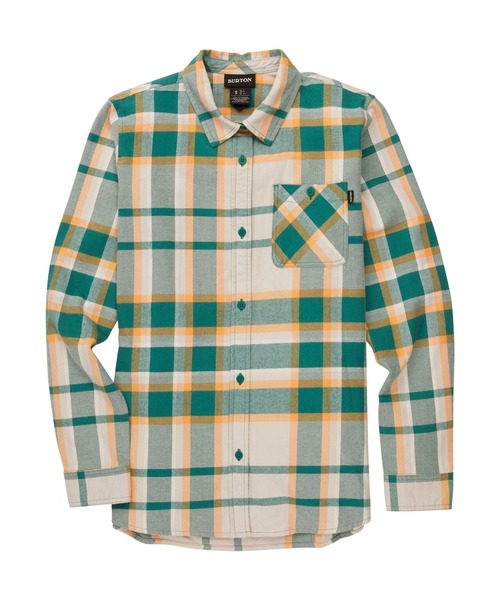 BURTON（バートン）の「フランネル チェック 長袖 シャツ（シャツ/ブラウス・レディース・ライトブルー/グリーン・M/S/XS）」の5枚目の写真