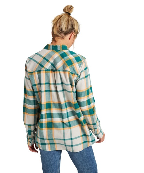 BURTON（バートン）の「フランネル チェック 長袖 シャツ（シャツ/ブラウス・レディース・ライトブルー/グリーン・M/S/XS）」の7枚目の写真