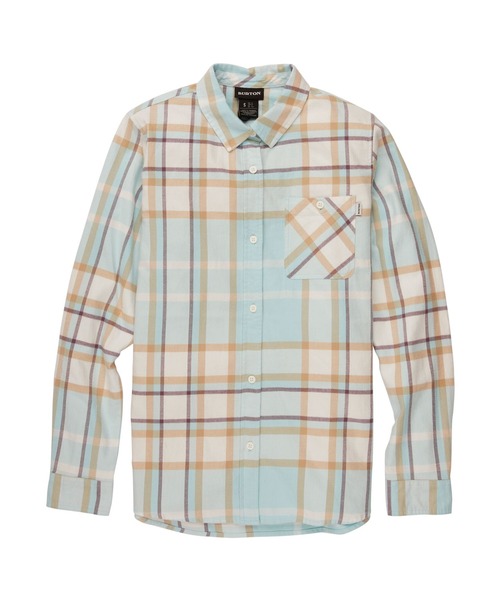 BURTON（バートン）の「フランネル チェック 長袖 シャツ（シャツ/ブラウス・レディース・ライトブルー/グリーン・M/S/XS）」の9枚目の写真