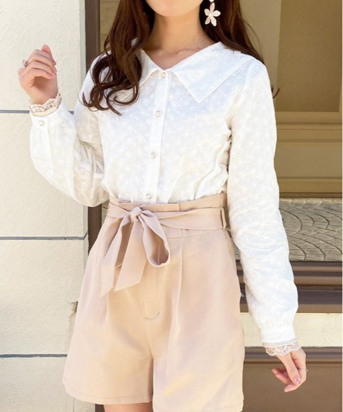 apres jour（アプレジュール）の「コットンセーラー襟ブラウス【ZOZOTOWN限定アイテム】【3AP】（シャツ/ブラウス・レディース・オフホワイト・フリー/X-LARGE）」の3枚目の写真