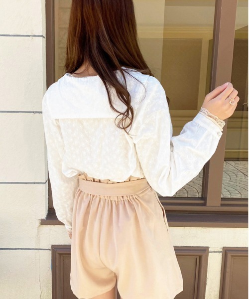 apres jour（アプレジュール）の「コットンセーラー襟ブラウス【ZOZOTOWN限定アイテム】【3AP】（シャツ/ブラウス・レディース・オフホワイト・フリー/X-LARGE）」の5枚目の写真