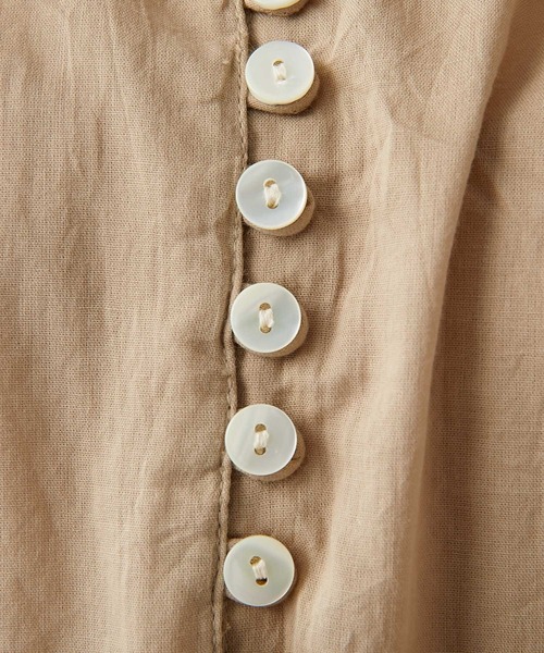 RIVE DROITE（リヴドロワ）の「初夏らしい軽やかな一枚　ボイルギャザーワンピース（ワンピース・レディース・ベージュ/ブラック/オレンジ・FREE）」の10枚目の写真