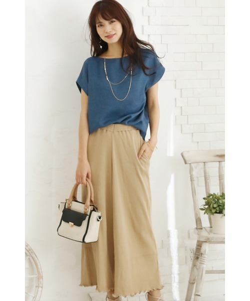 ElegChic(エレグシック)の「メロー フレア ニットパンツ(その他パンツ・レディース・ブラック/ベージュ・4L/XL/M/L/XXL)」の18枚目の写真